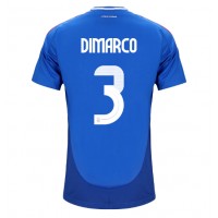 Fotbalové Dres Itálie Federico Dimarco #3 Domácí ME 2024 Krátký Rukáv